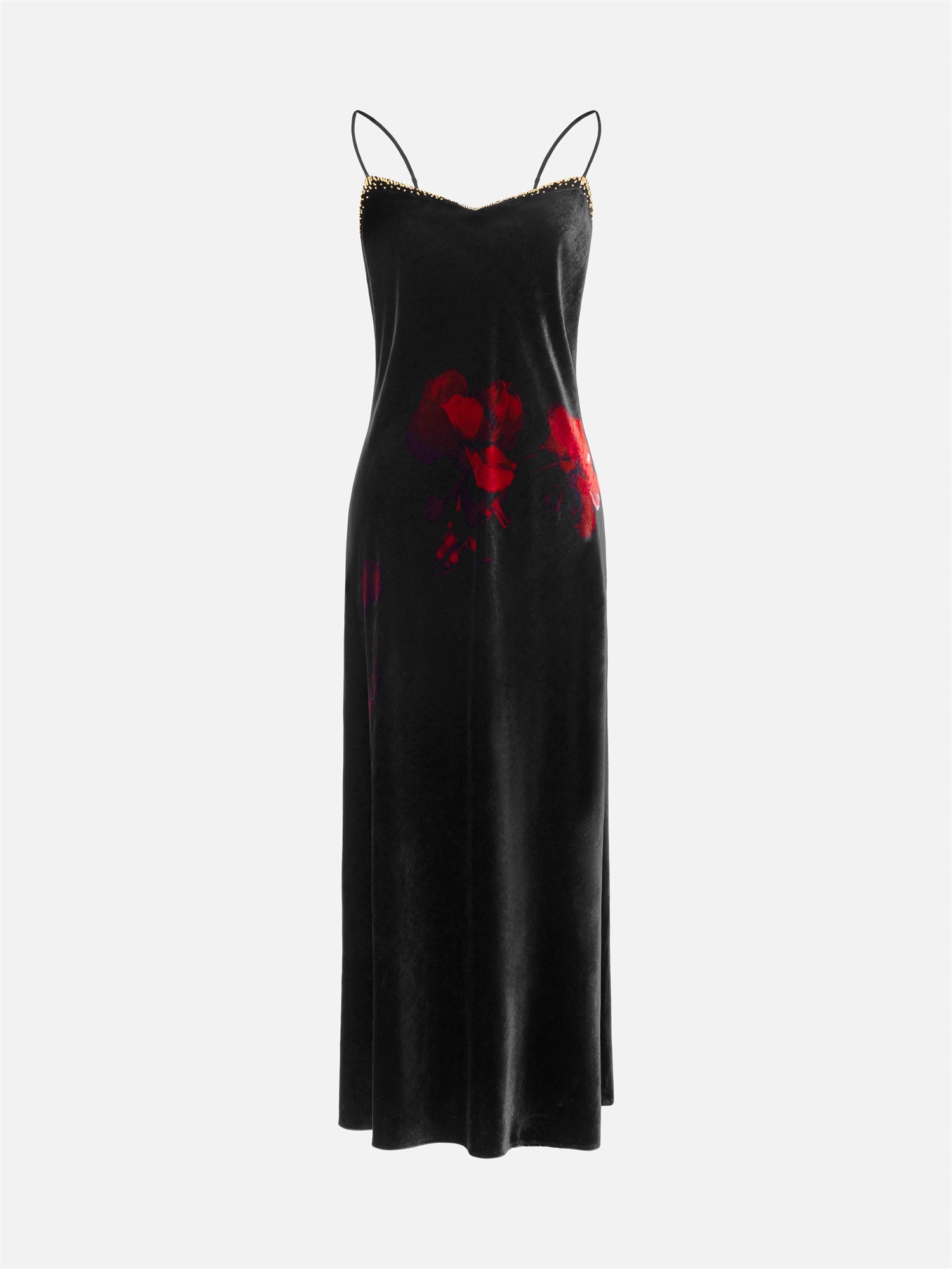 Silk Velvet Dress | Black