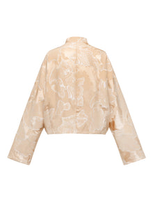 Mulberry Silk Chinese Style Neo-Chinese Silk-Padded Jacket | Beige
