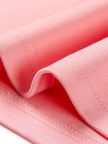 Heart Print T-Shirt | Pink