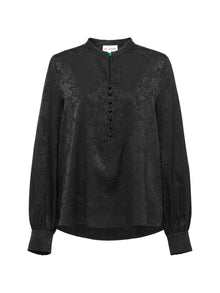 Silk Jacquard Shirt | Black