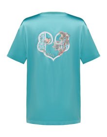 Acetic Acid Square Shoulder T-shirt | Green