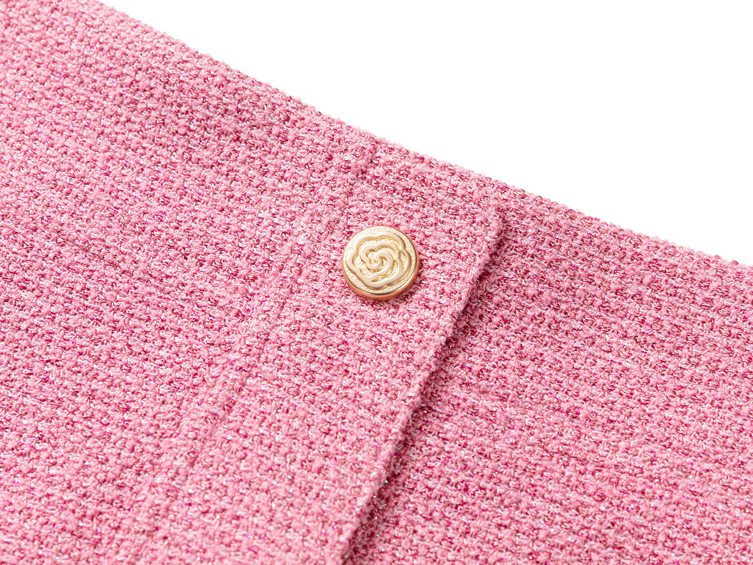 Tweed Parisian-Style Skirt | Pink
