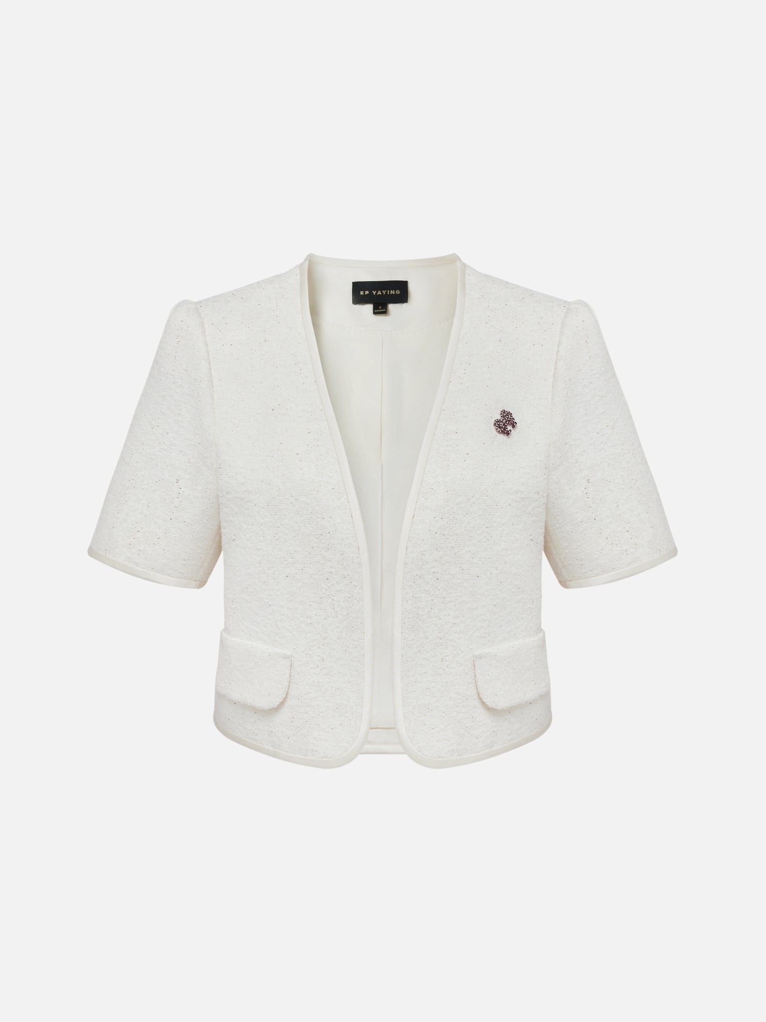 Traditional Style Embroidered Jacket | White