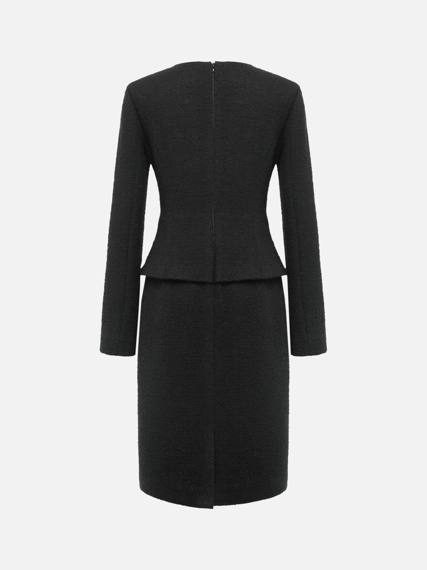 Parisian-style Knit Dress | Black