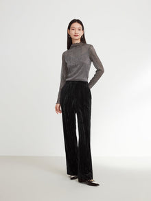 Knitted Bottoming Shirt | Silvery