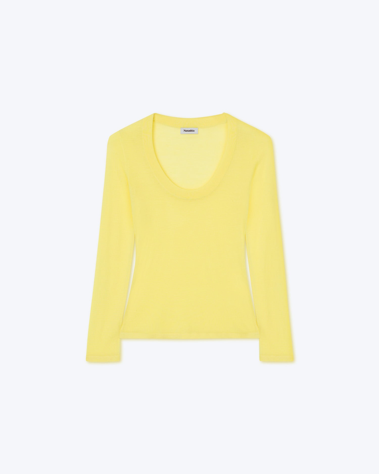 Womens | Amya Merino Wool Top | Lime Superfine Merino