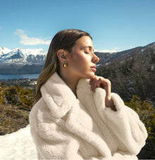 Womens | Charlotte Australian Wool Oversized Teddy Coat | Cream