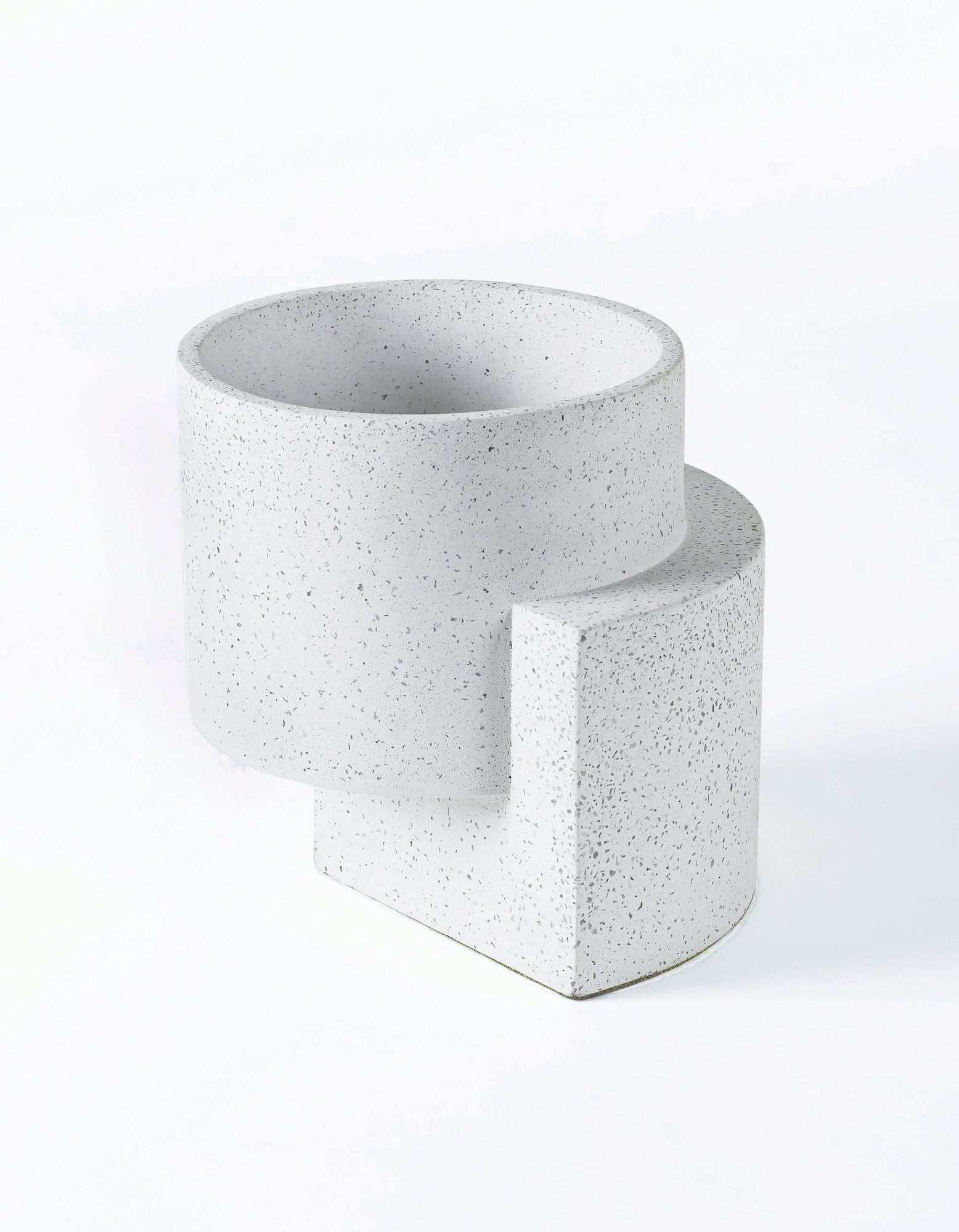 Platform Planter Medium Terrazzo | White