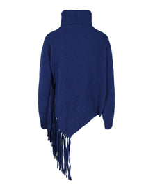 Stella McCartney | Asymmetrical Fringed Turtleneck Sweater