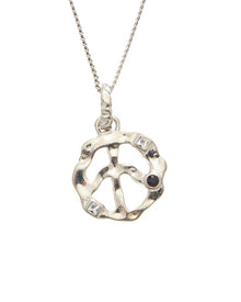 Palm Angels | Womens | Peace Sign Necklace | Silver