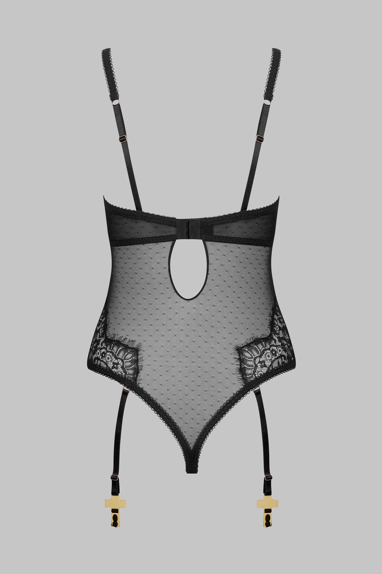 Cupless Thong Body - Inspiration Divine | Black