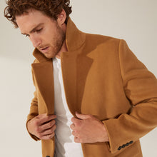 Mens | Elias Cashmere-Wool Car Coat | Camel