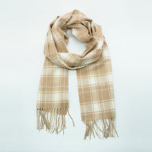 Unisex | Cashmere Scarf with Fringes | Small | Misty Rose Combo