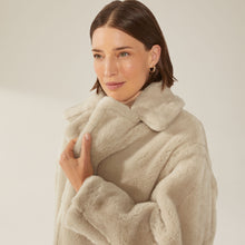 Womens | Charlotte Australian Wool Oversized Teddy Coat | Beige