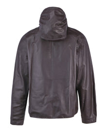 Bottega Veneta | Hooded Leather Pullover Jacket