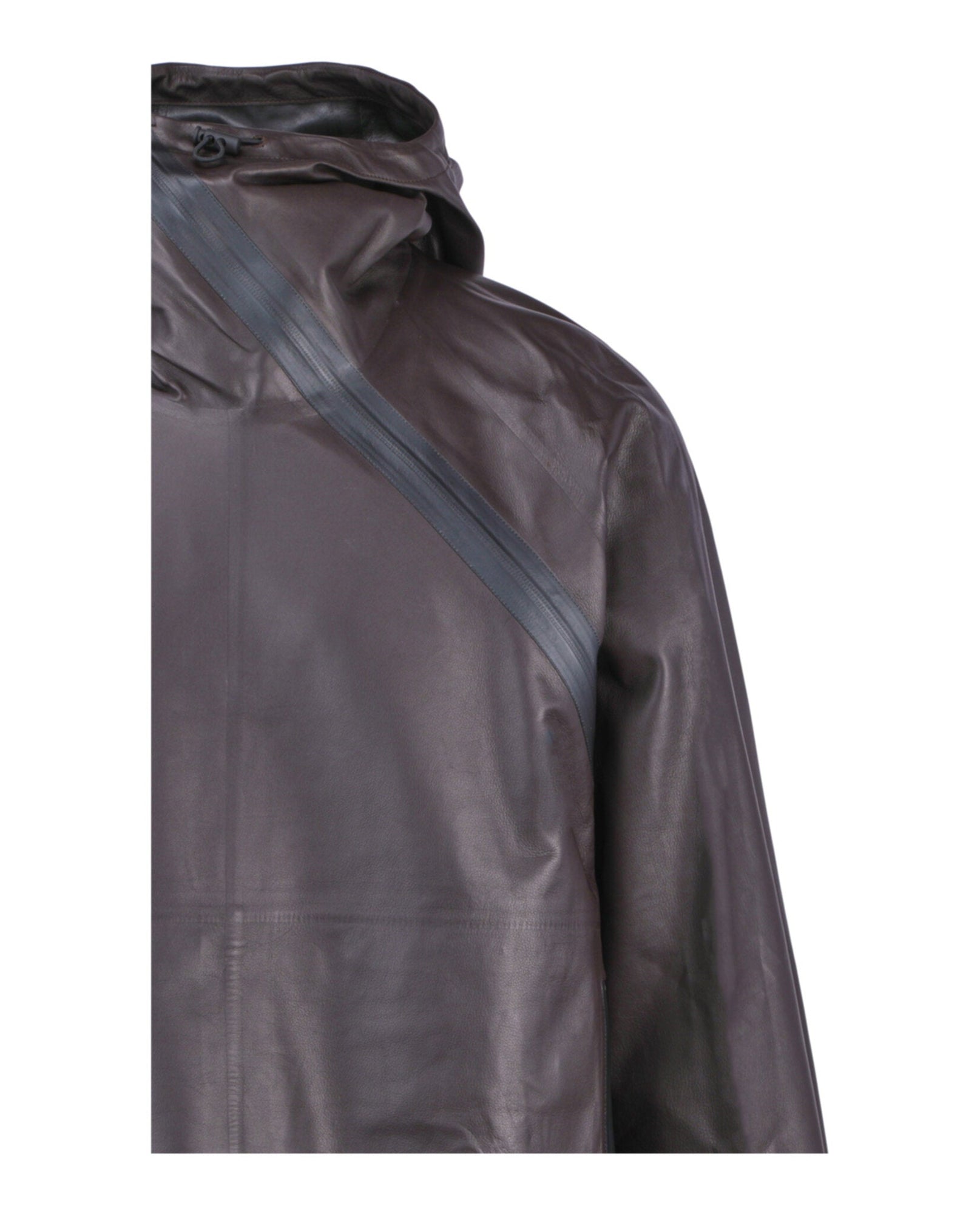 Bottega Veneta | Hooded Leather Pullover Jacket