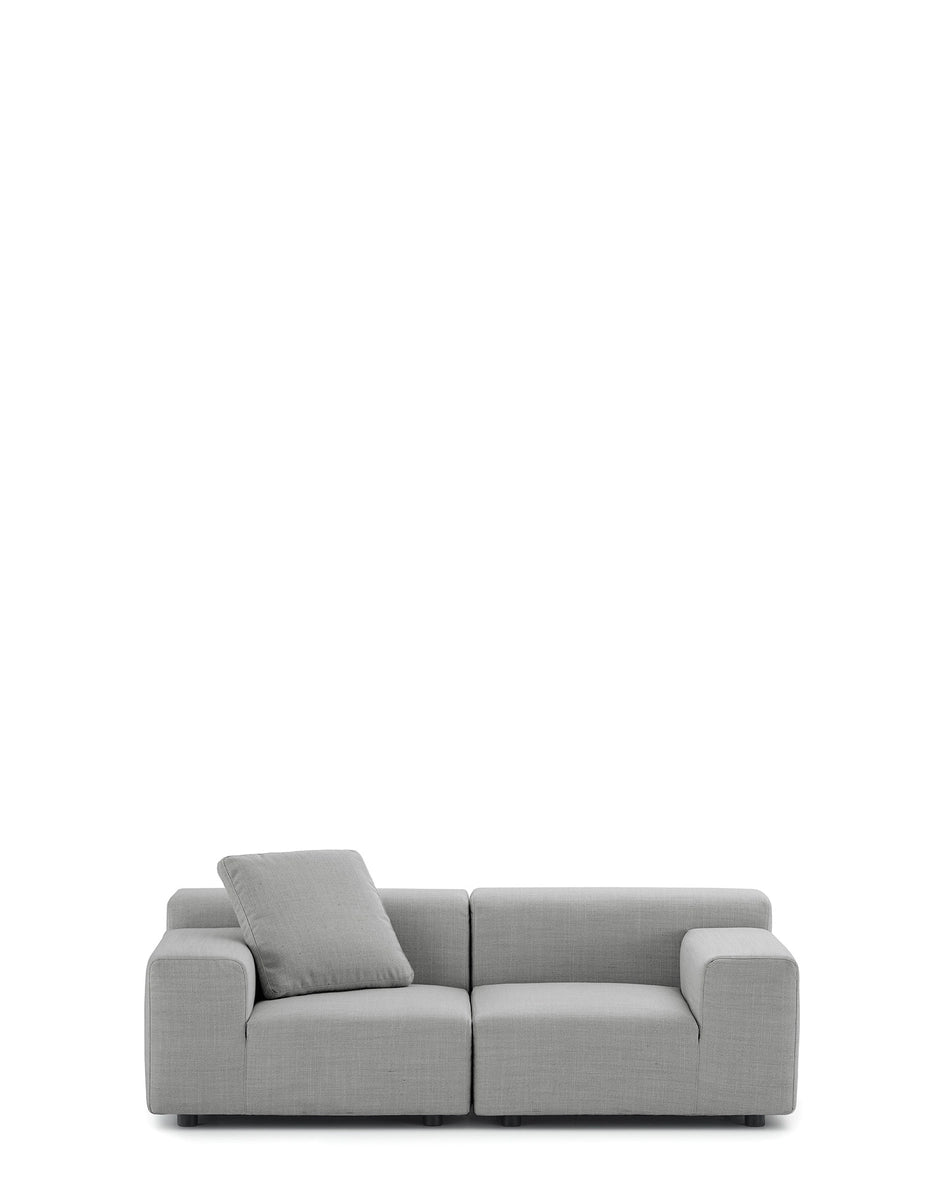 PLASTICS Outdoor Left Arm Sofa | Single | Grey