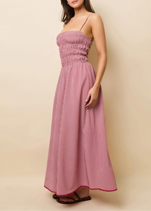 Womens | Delta Midi Dress | Apple Red Gingham