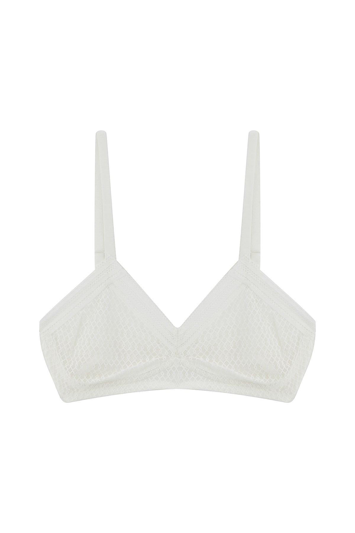 Kaia Soft Triangle Bra | Ivory