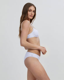 The Daphne Eyelet Bikini Bottom - Solid & Striped