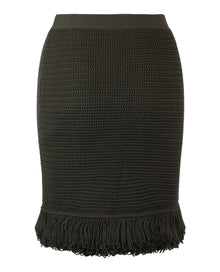 Bottega Veneta | Fringe Trim Pencil Skirt