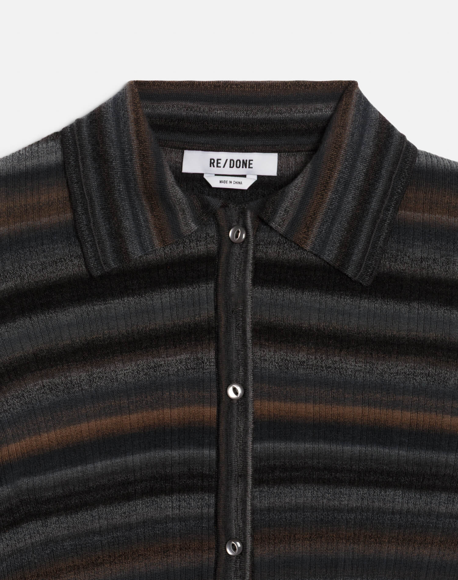 Womens | Ribbed Polo Cardi | Black Combo