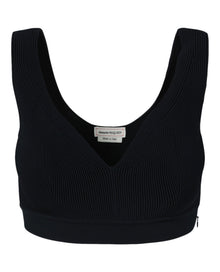 Alexander McQueen | Ribbed Cropped Top