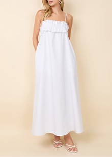 Womens | Sophie Dress Poplin | Optic White