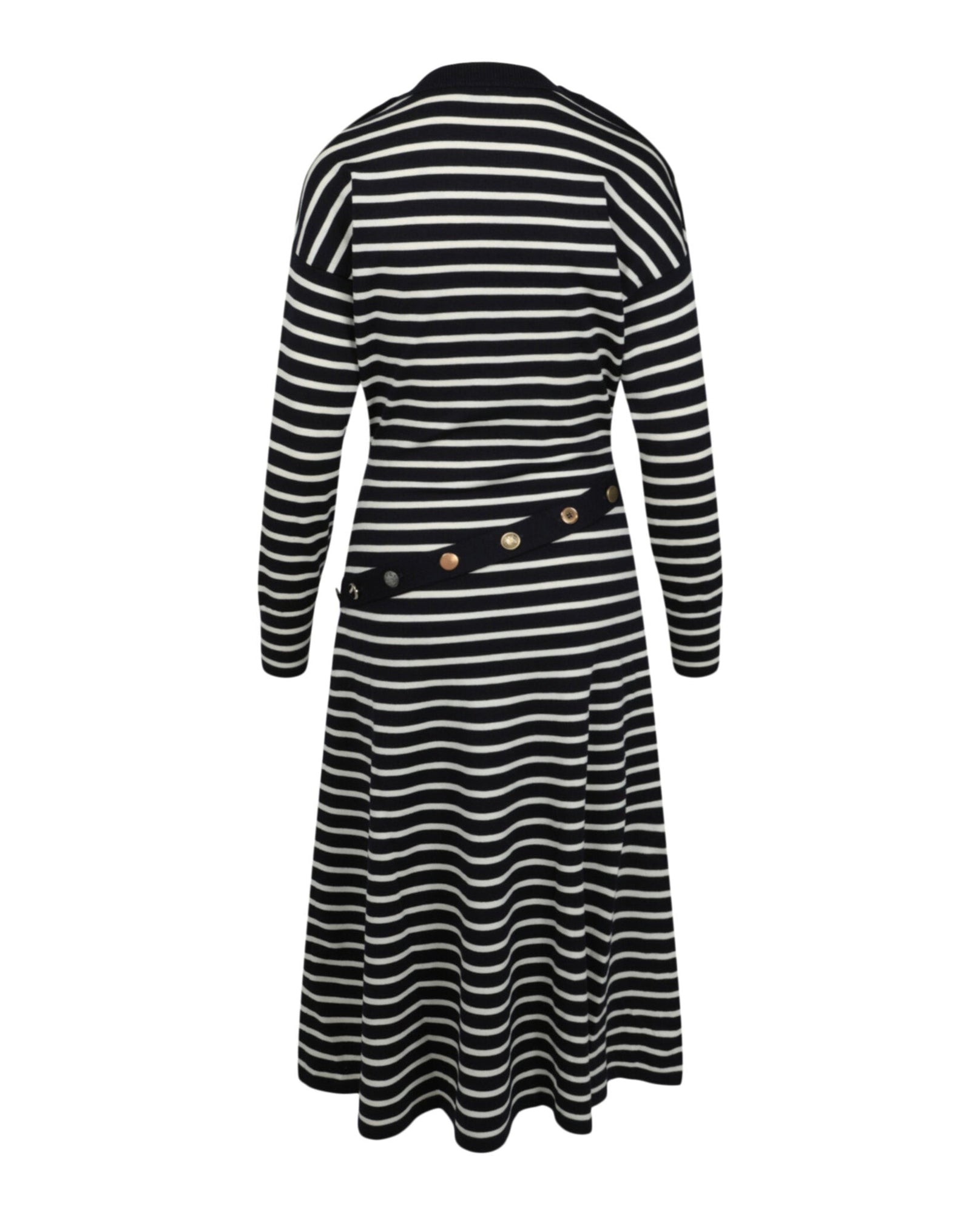 Alexander McQueen | Mixed Buttons Striped Dress