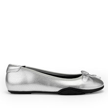 Onyx | Silver Metallic Perforated Faux Leather