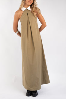 Reilly Cotton Poplin Dress | Olive