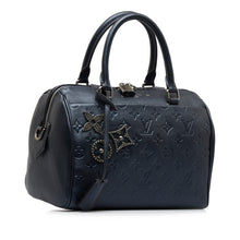 Louis Vuitton Pre-Owned Monogram Empreinte Pins Speedy Bandouliere 25 | Women | Blue x Navy