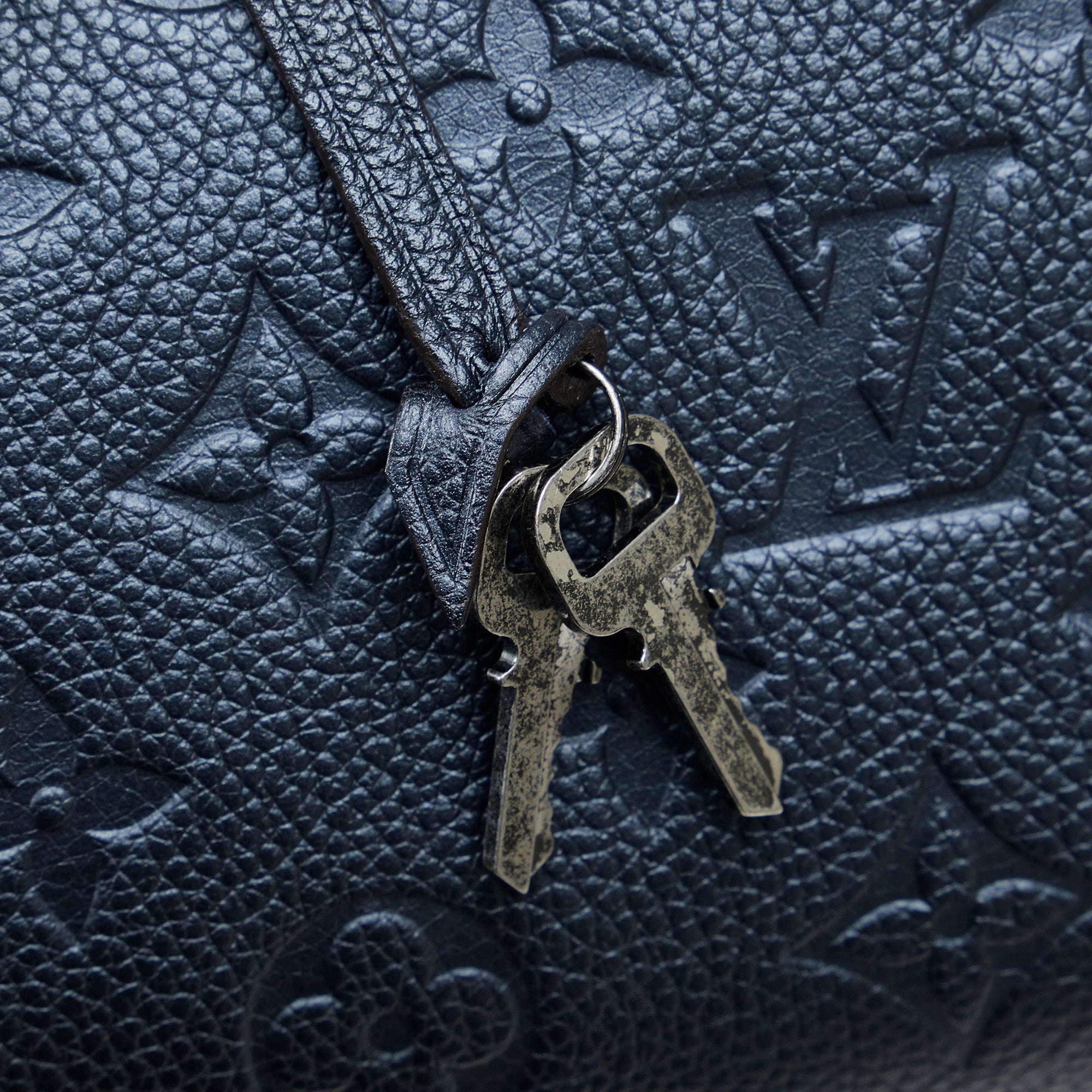 Louis Vuitton Pre-Owned Monogram Empreinte Pins Speedy Bandouliere 25 | Women | Blue x Navy