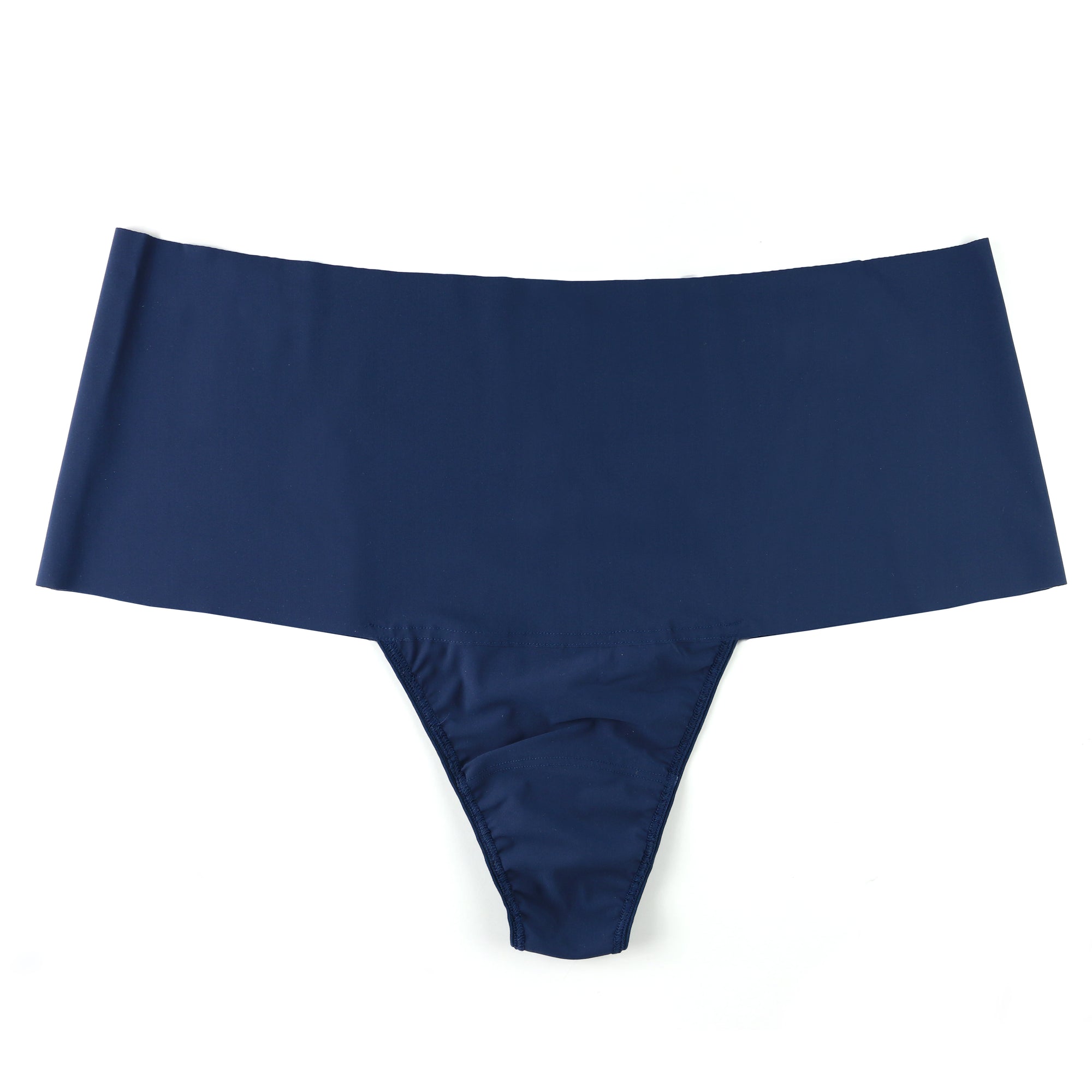 Plus Size Breathesoft Hi-Rise Thong | Nightshade (Blue)