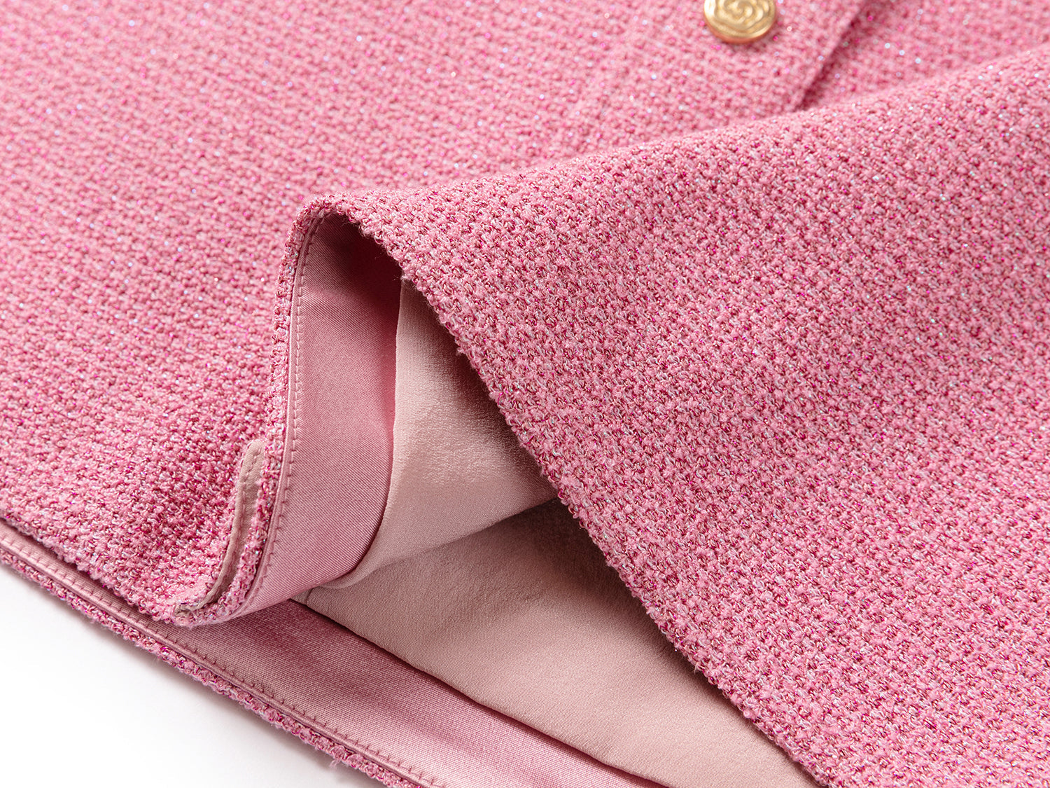 Tweed Parisian-Style Skirt | Pink