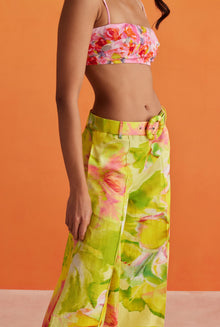 Hemant & Nandita | Rosa Floral Bandeau Top | Pink