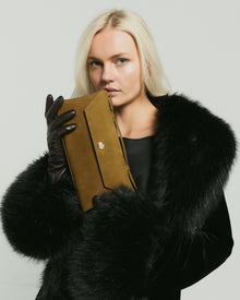 Cassandra Clutch | Tuscan-Suede