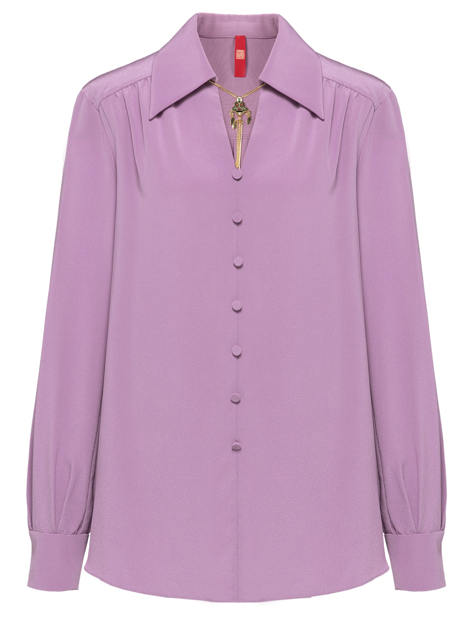 Mulberry Silk Blouse | Purple