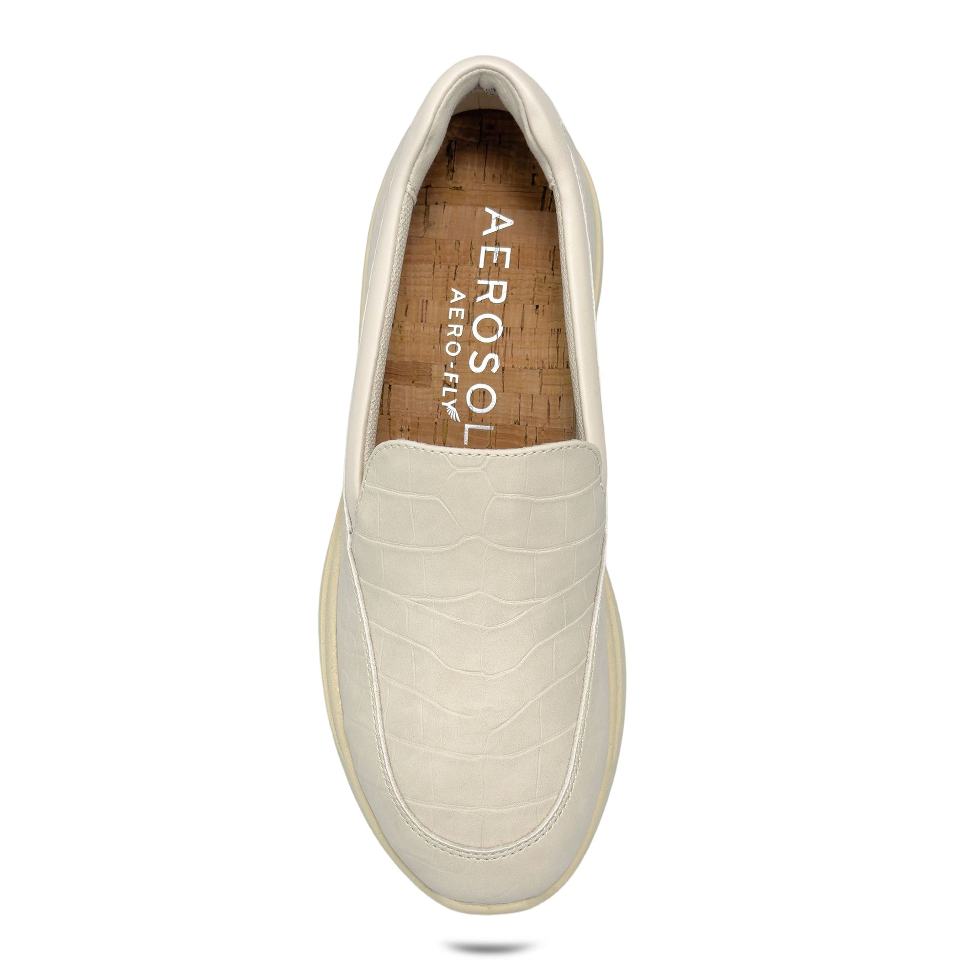 Felice Sport Loafer | Eggnog Faux Crochet Nuback/Faux Nappa