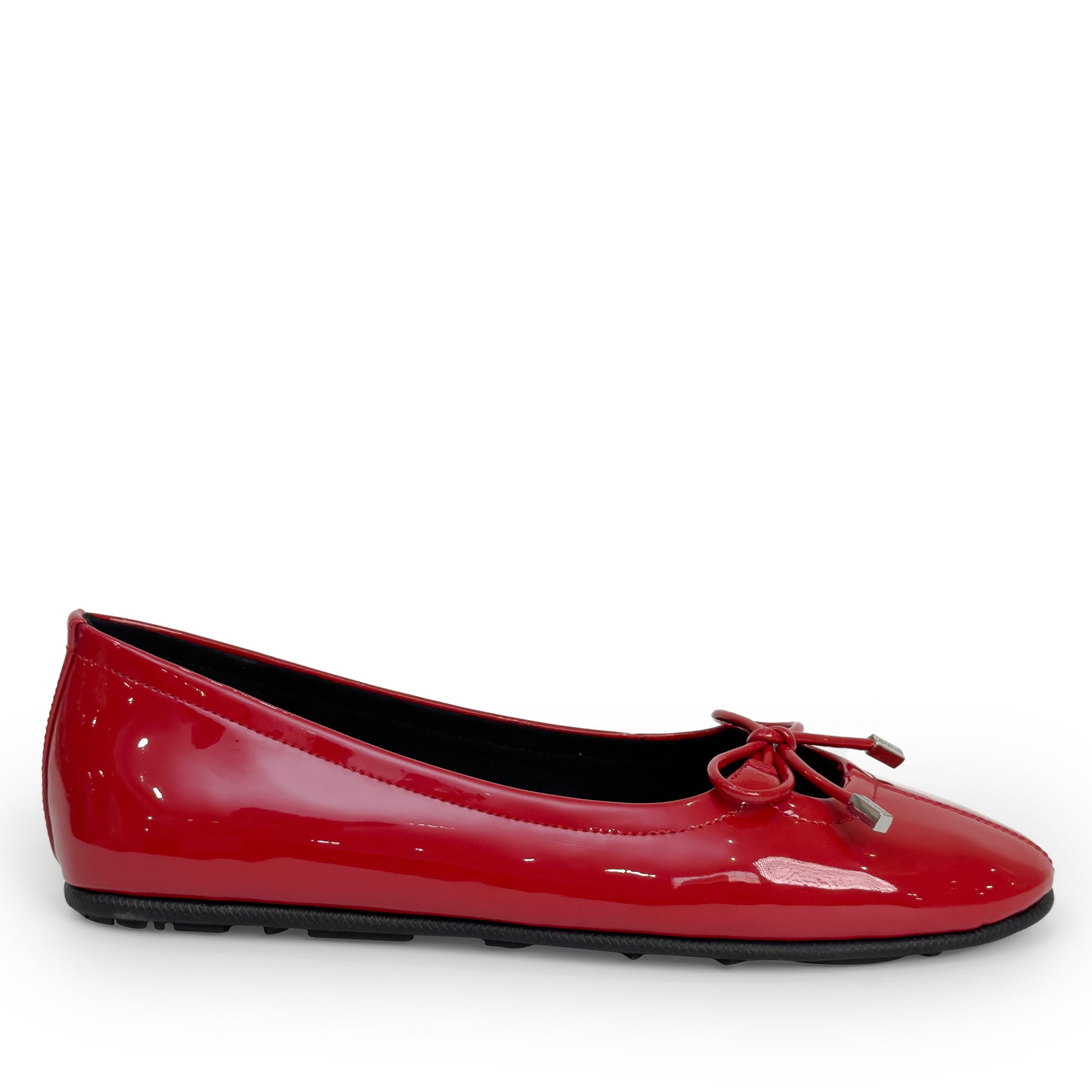 Perle | Racing Red Patent Faux Leather