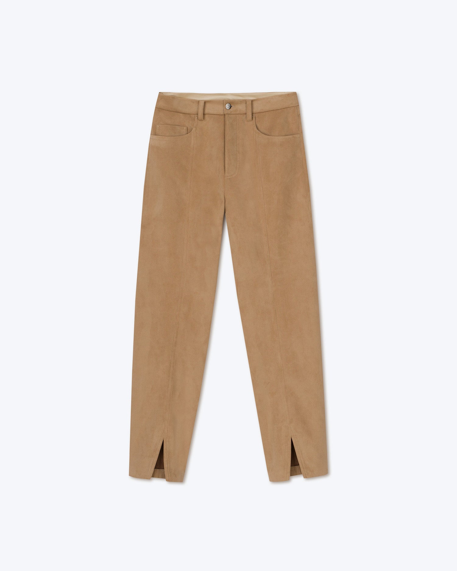 Mens | Tibes Split Hem Trousers | Sand Brown