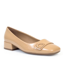 Isai  | Beige Bisque Patent Faux Leather