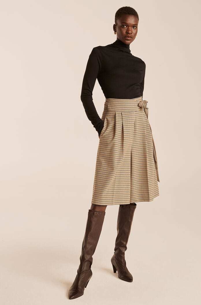 Micro Houndstooth Short | Military Green Combo