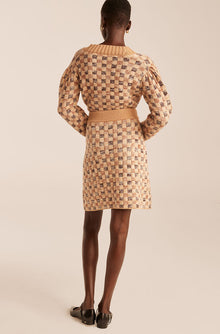 Mini Skirt | Honey Checkerboard