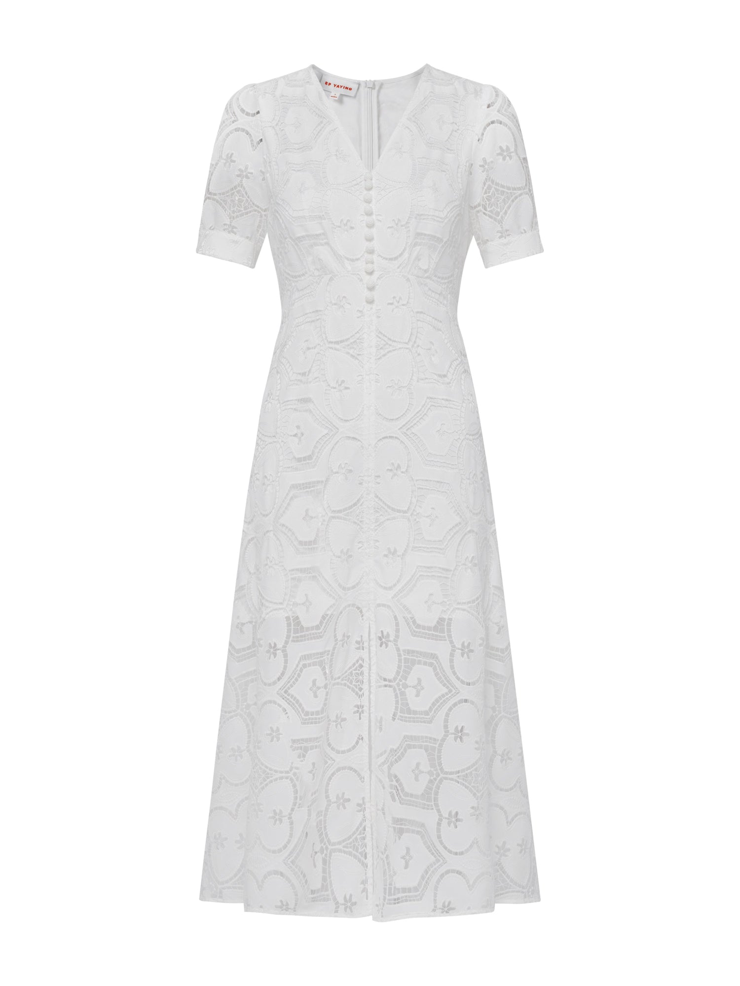 V-Neck Dress | White