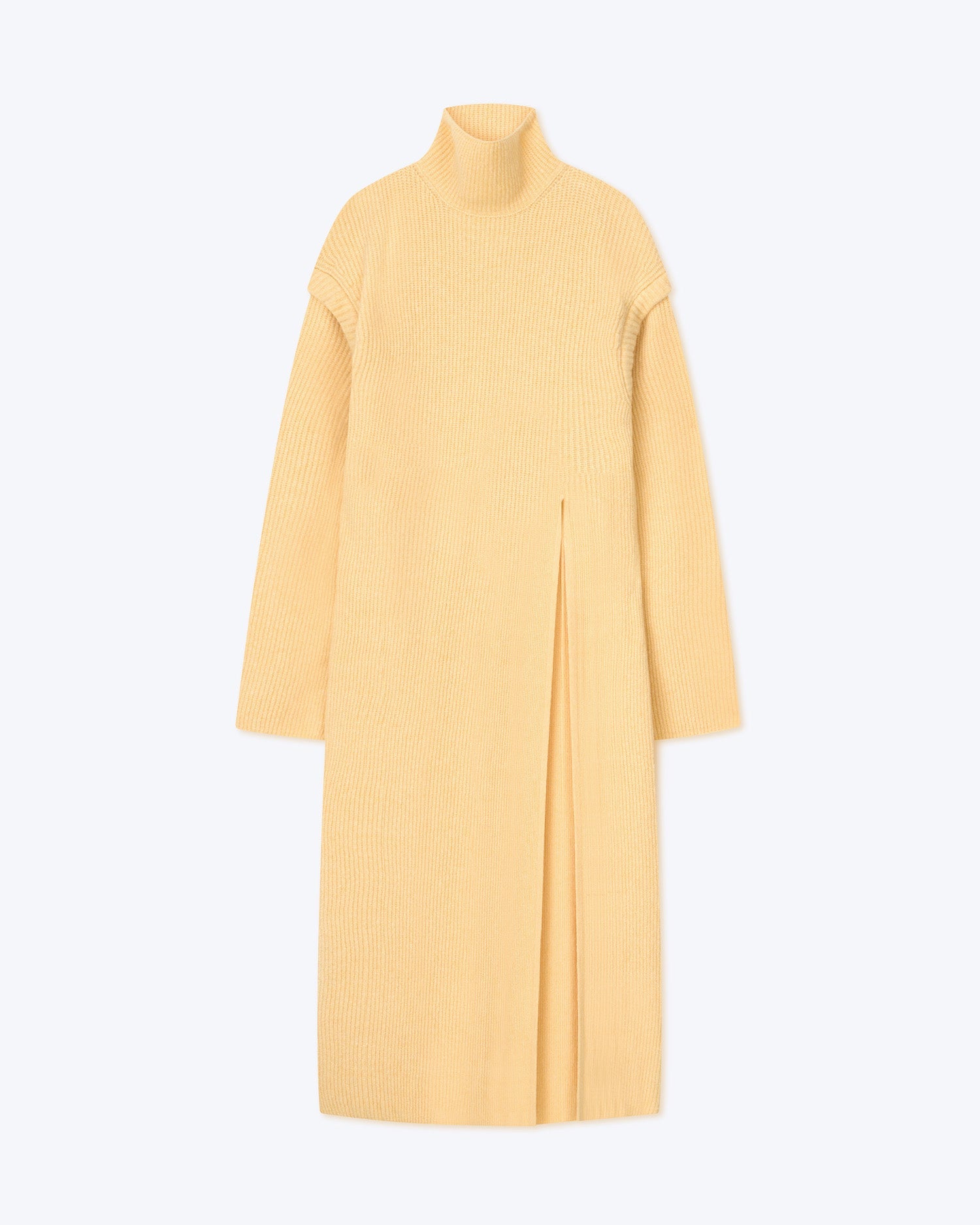 Womens | Gida Cashmere Merino Split Sweater Dress | Pale Yellow