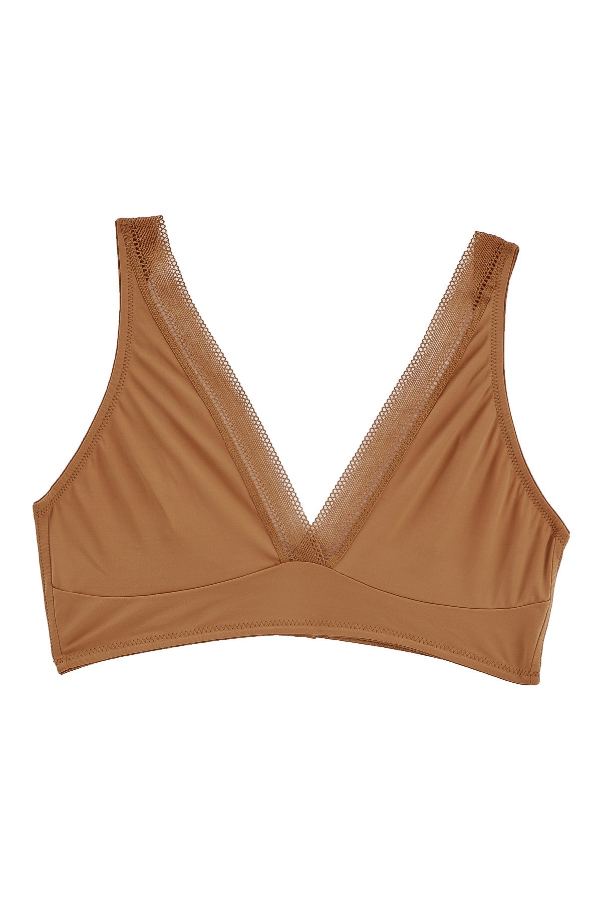 Nano Soft Cup Plunge Bra | Harvest