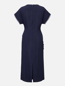 Silk Dress | Navy