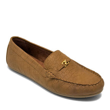 Drita Casual Loafer | Tan Faux Crochet Nubuck