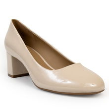Ebel Dress Pump | Stone Faux Crinkle Patent